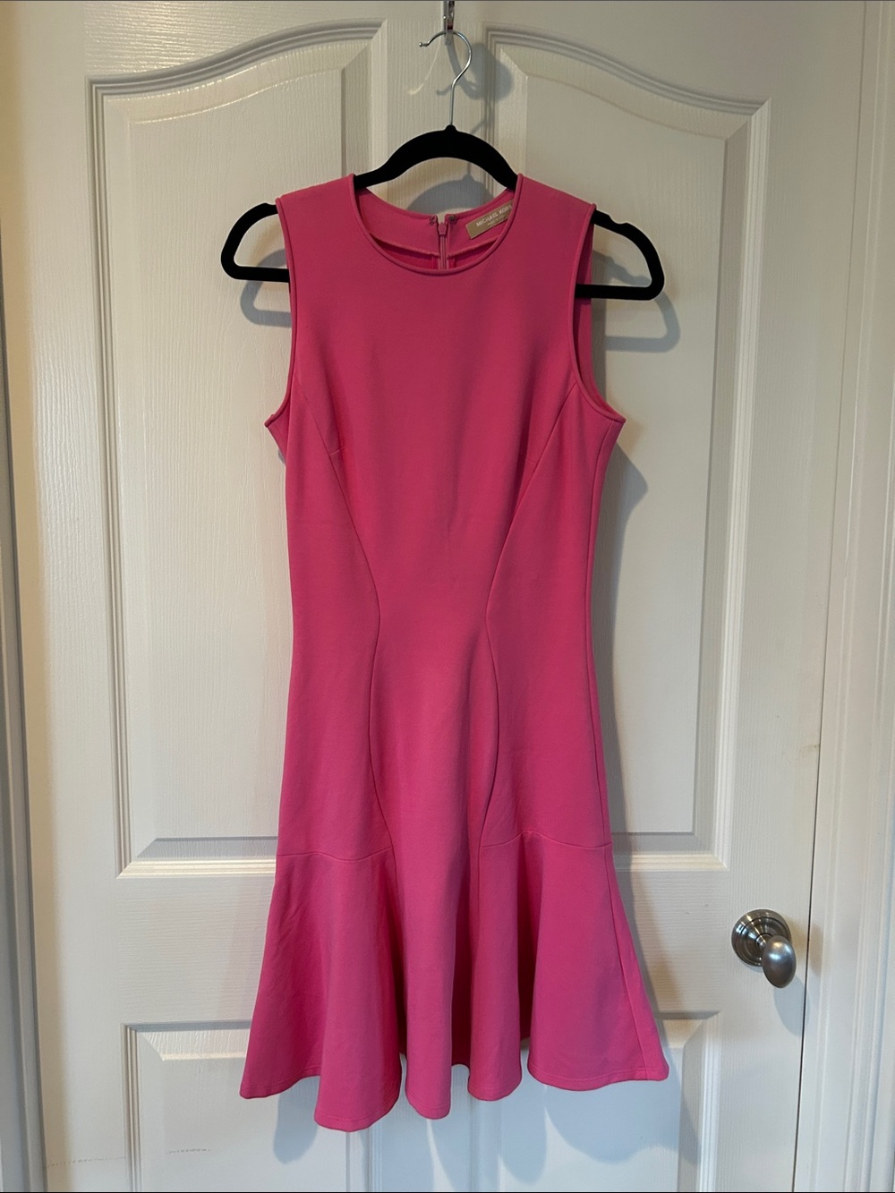 Michael Kors Collection Sleeveless Pink Fit-and-Flare Dress